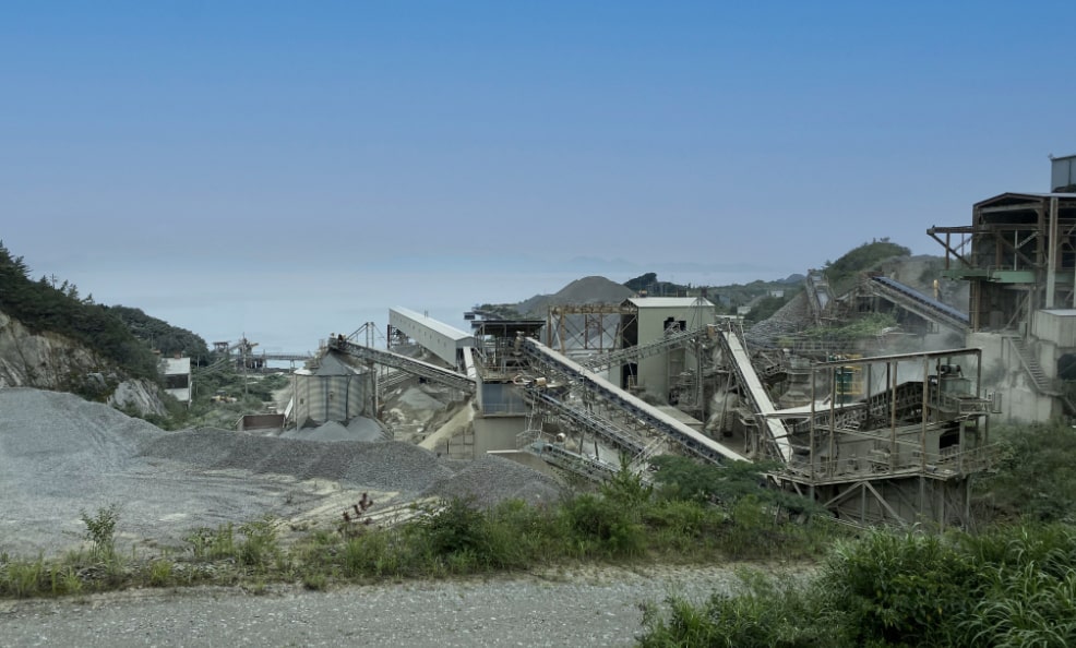 砕石現場の写真